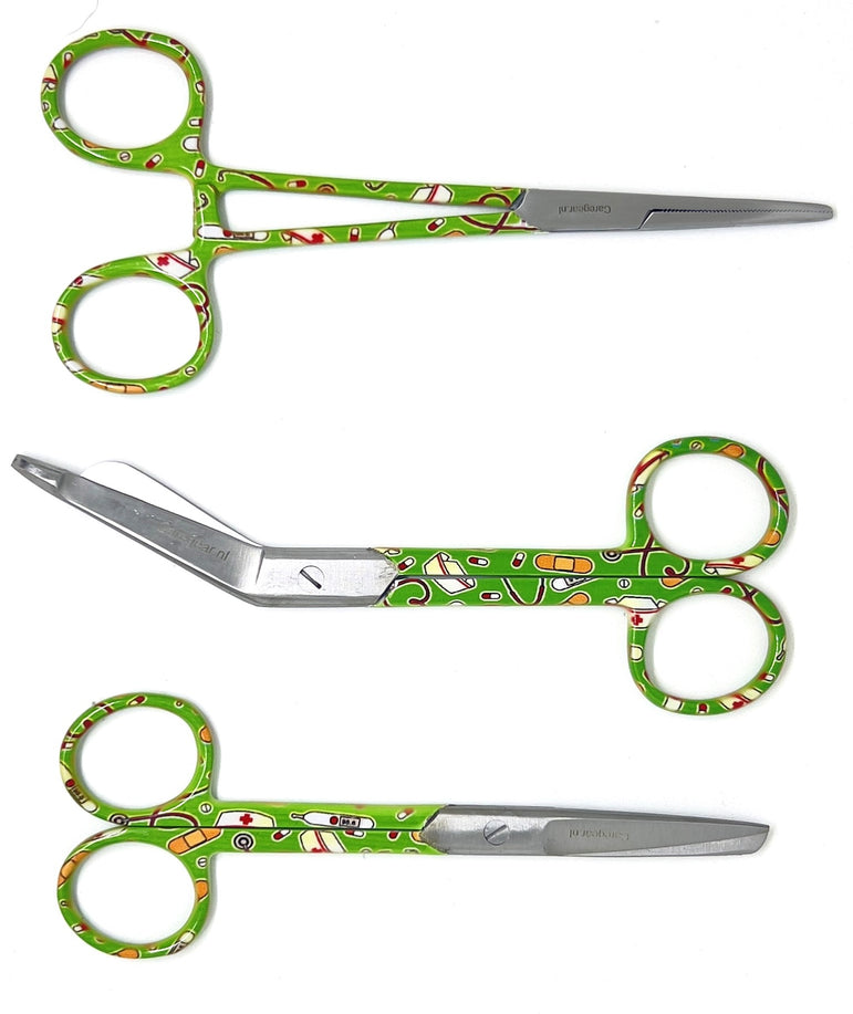 3 delig scharen set verpleegkundige VPK groen