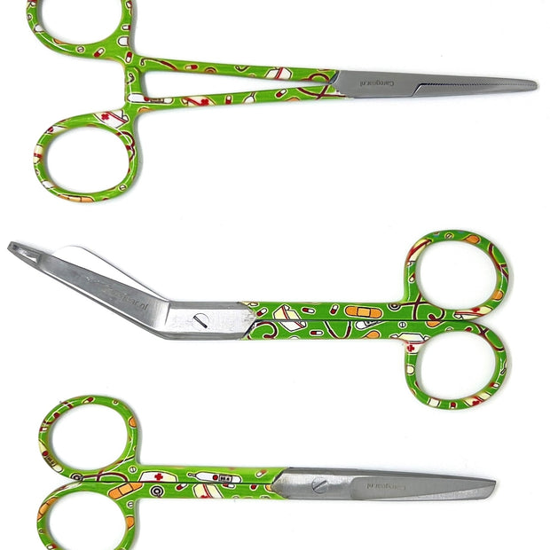 3 delig scharen set verpleegkundige VPK groen