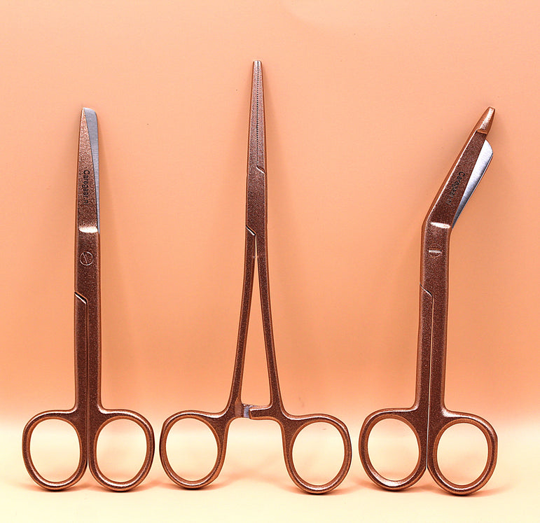 Aurora Metallic koperrosé look 3 delig