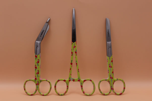 3 Delig set + gratis naam gravering Flamingo