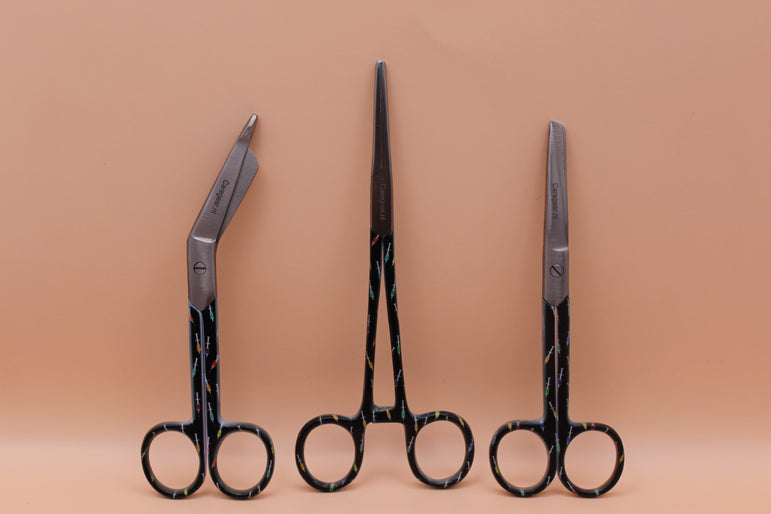 3 Delig set + gratis naam gravering Black Spuitjes