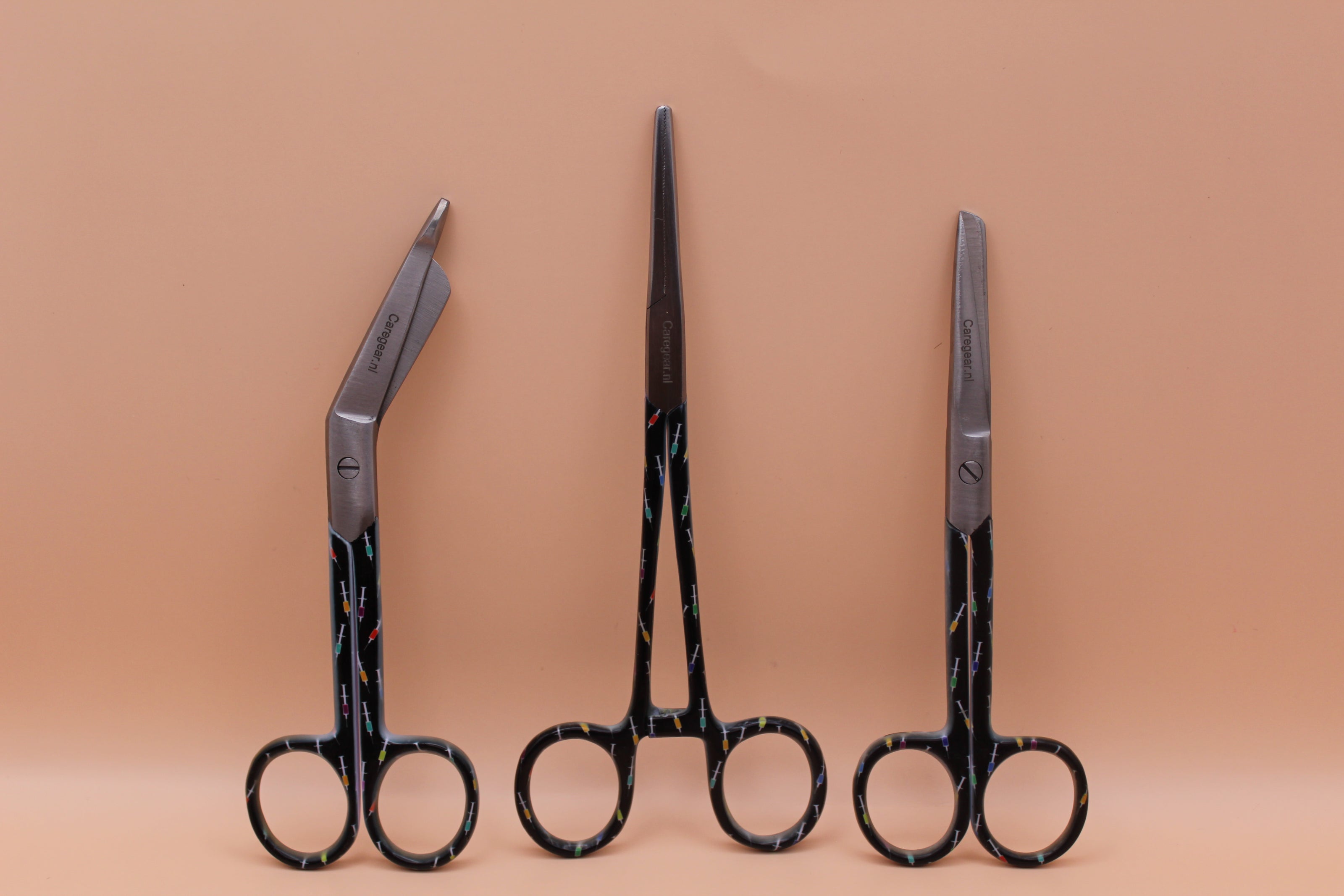 3 Delig set + gratis naam gravering Black Spuitjes