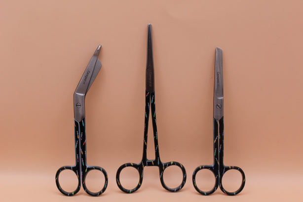 3 Delig set + gratis naam gravering Black Spuitjes