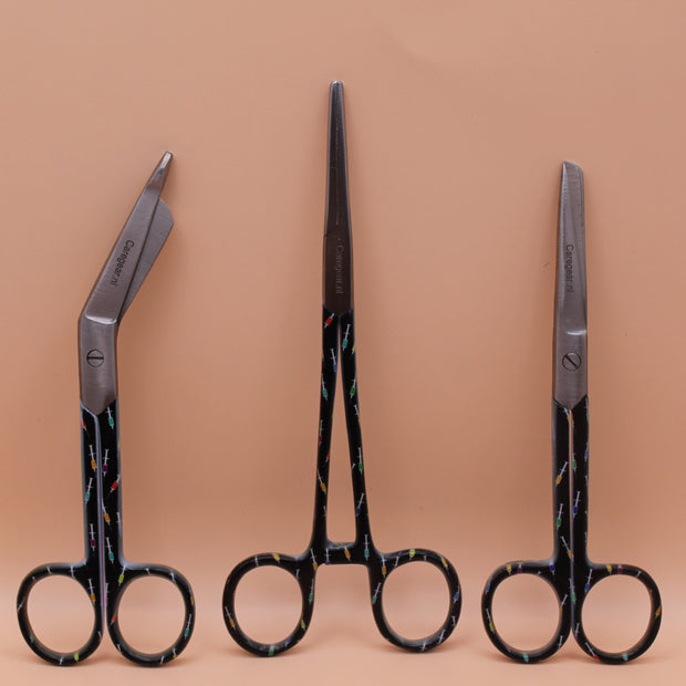 3 Delig set + gratis naam gravering Black Spuitjes