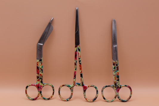 3 Delig set + gratis naam gravering Tropical Flowers