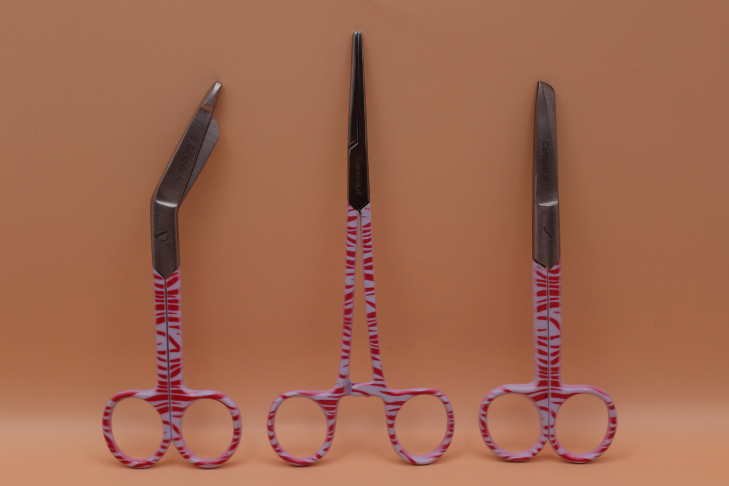 3 Delig set + gratis naam gravering Zebra roze