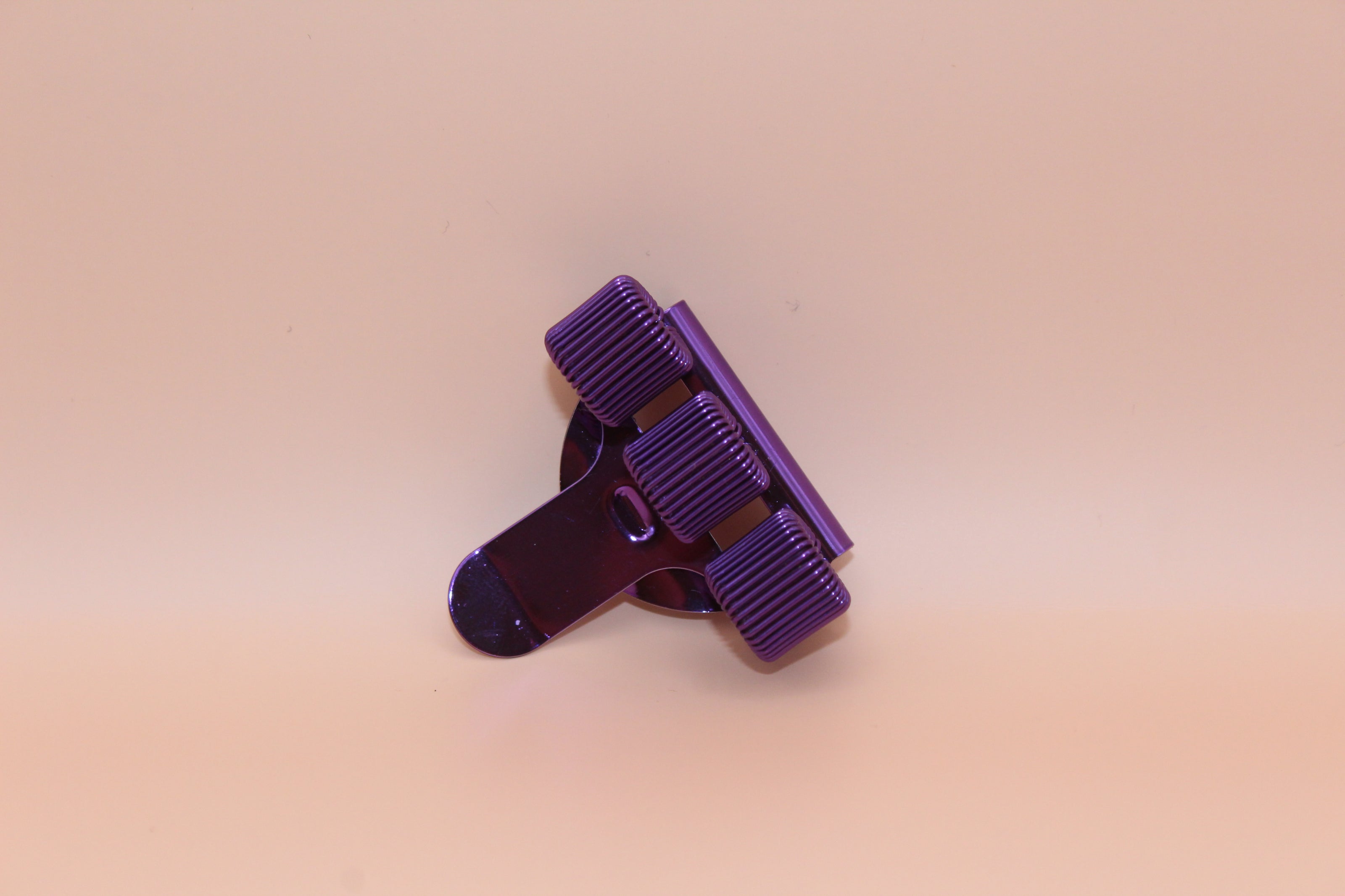 3-vaks Pennenclip – Paars Metallic