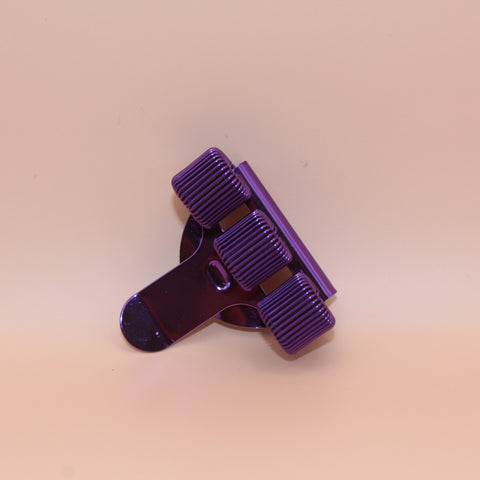 3-vaks Pennenclip – Paars Metallic