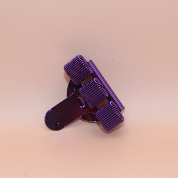 3-vaks Pennenclip – Paars Metallic