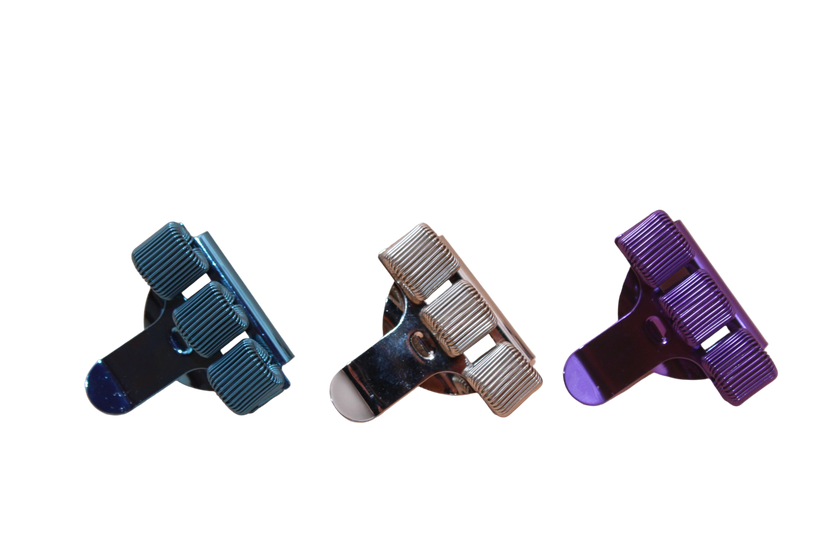 3-vaks Pennenclip – Zilver