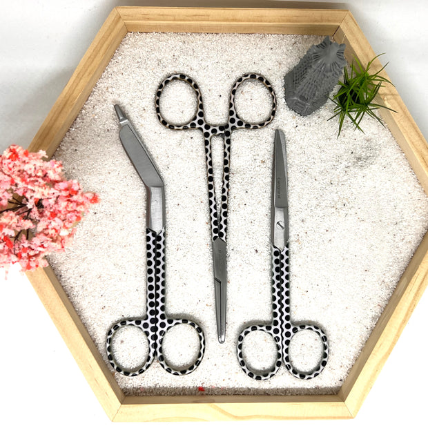 3 delig scharen set verpleegkundige  Kroonparel (+ naam graveren)