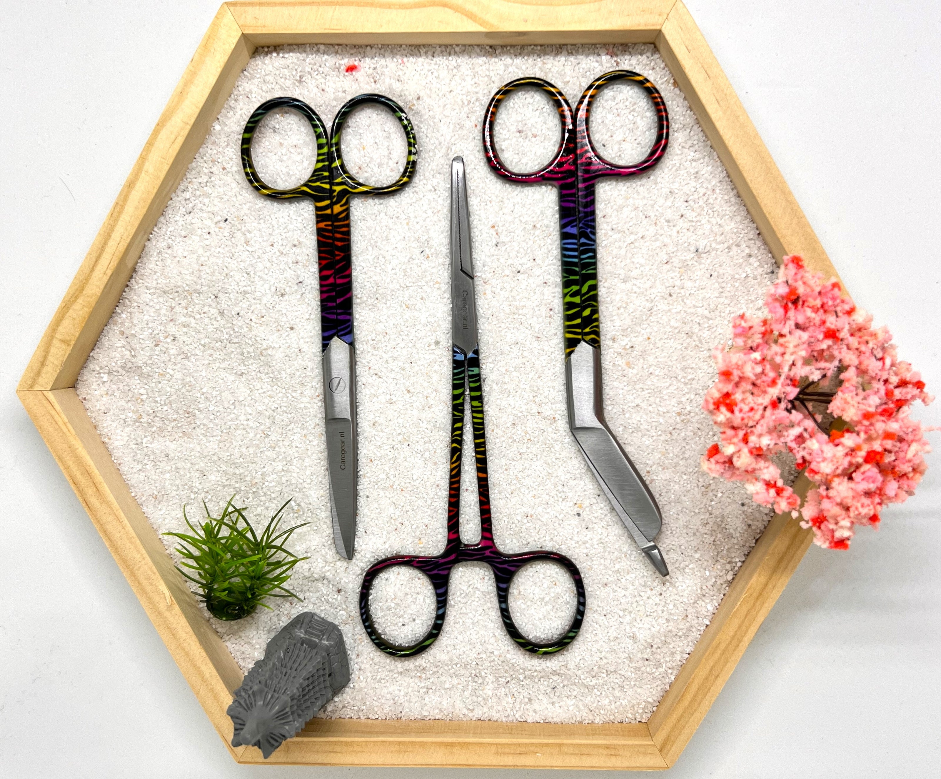 3 delig scharen set verpleegkundige Lori (+ naam graveren)