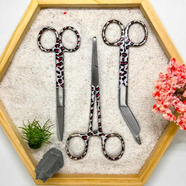 3 delig scharen set verpleegkundige Panthera (+ naam graveren)