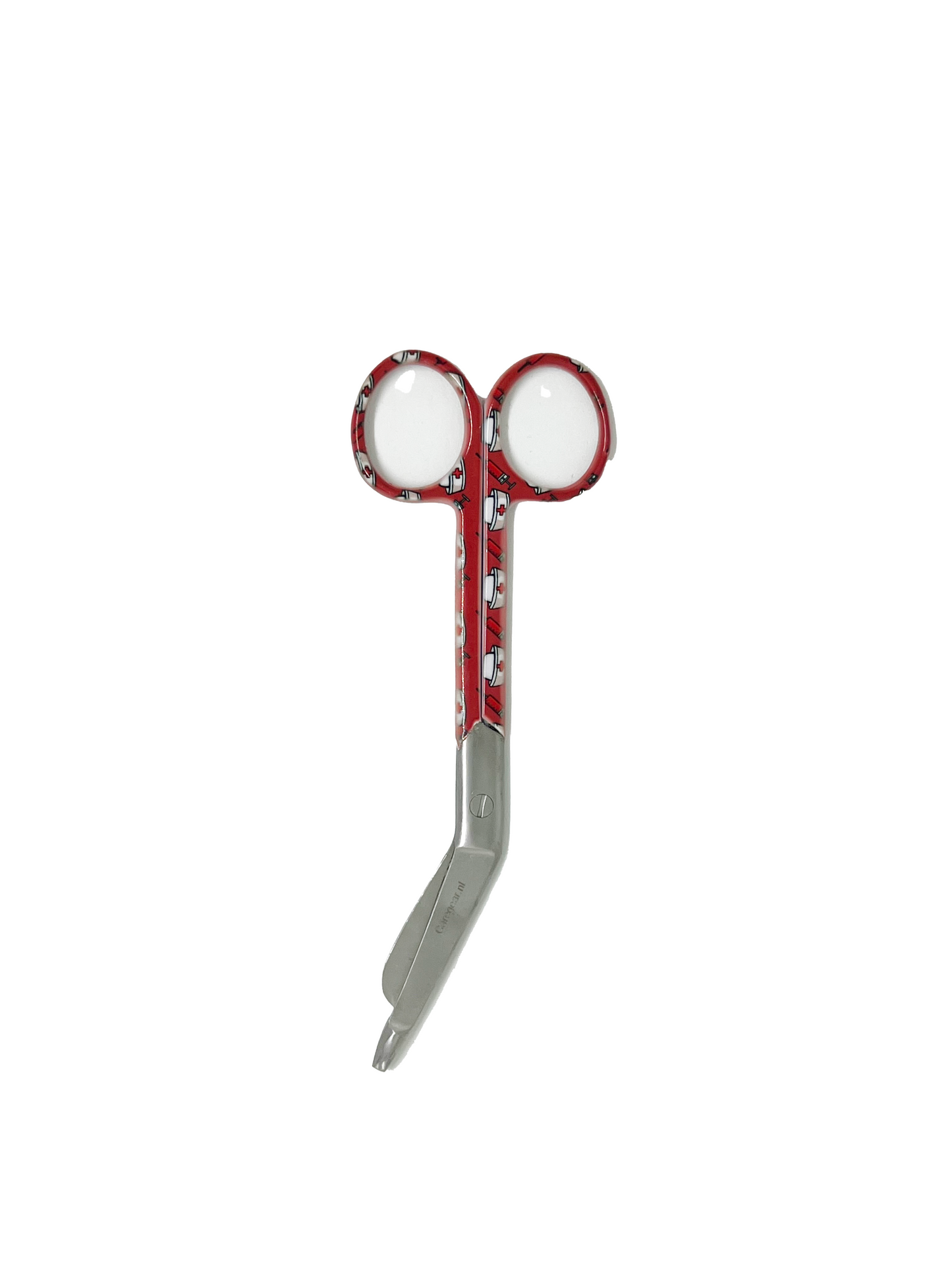 3 delig scharen set verpleegkundige Rood met verpleegkundige hoedjes (naam graveren)