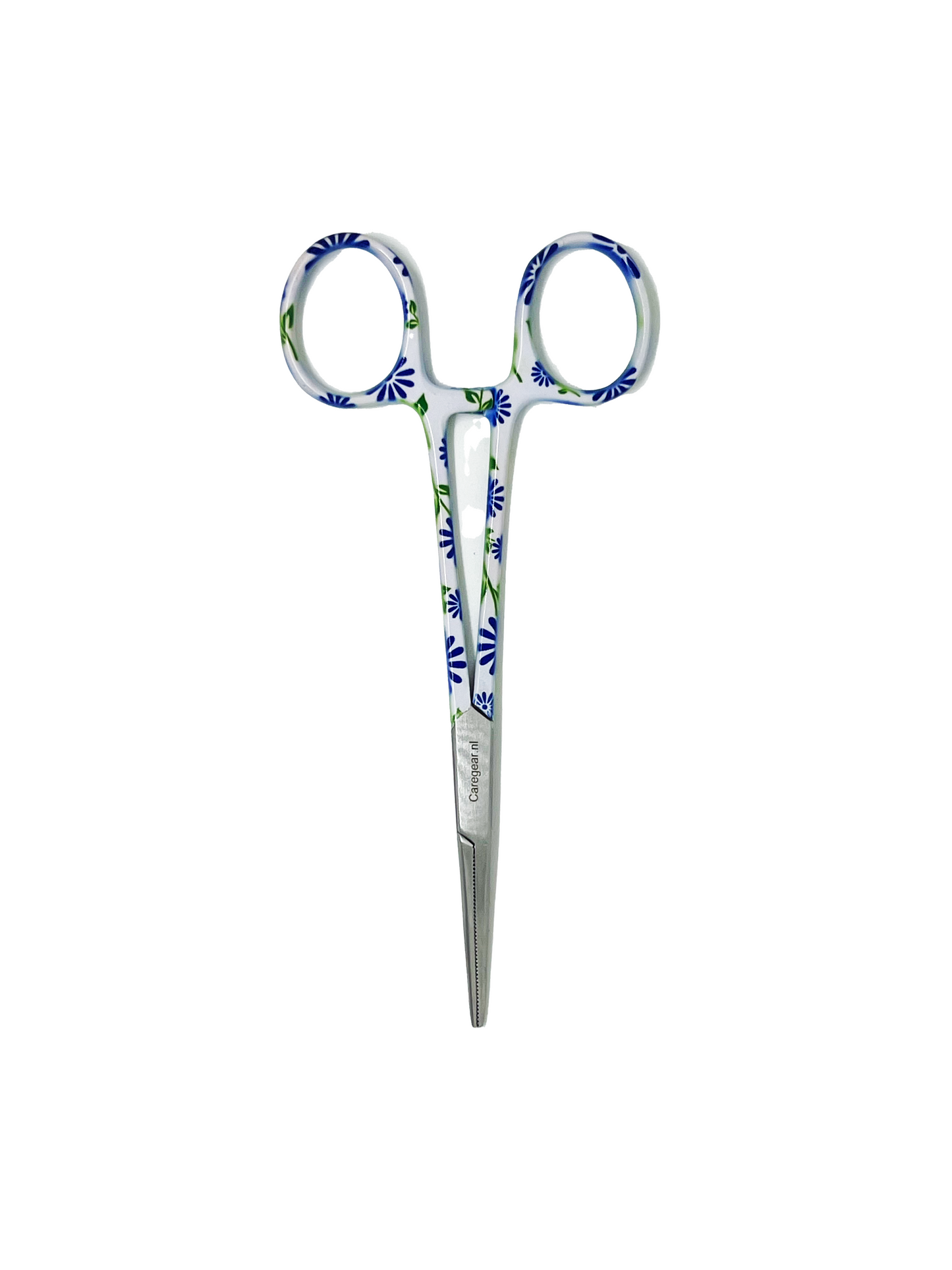 3 delig scharen set verpleegkundige Witte bloemen (naam graveren)