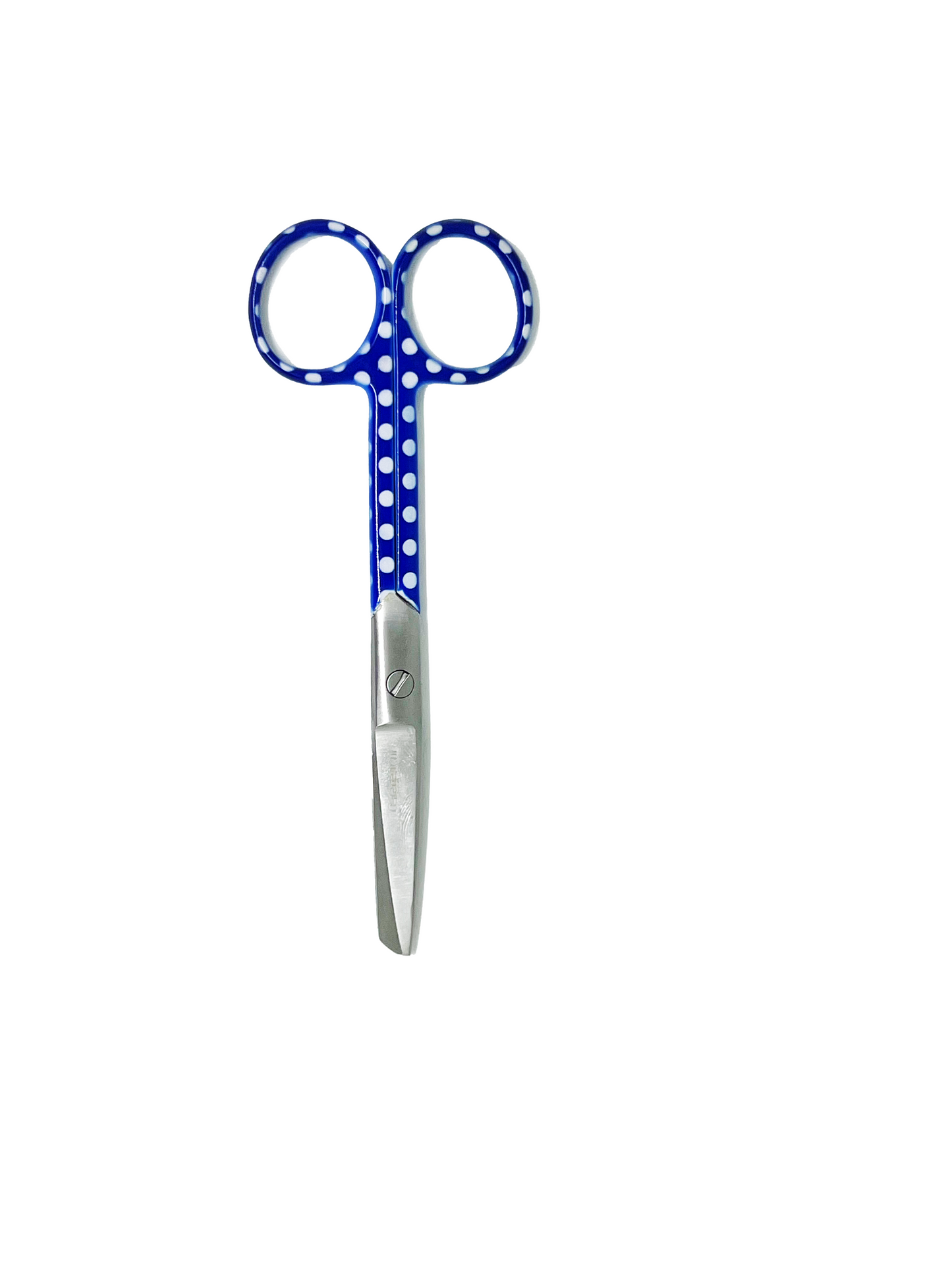 3 delig scharen set verpleegkundige Blauw met witte stippen (naam graveren)