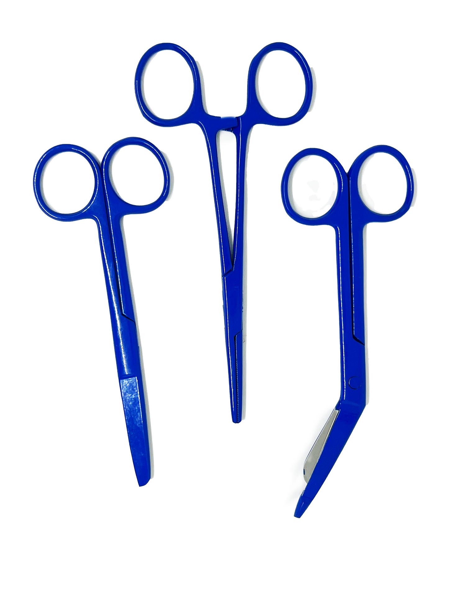 3 delig scharen set verpleegkundige Blauw (naam graveren)