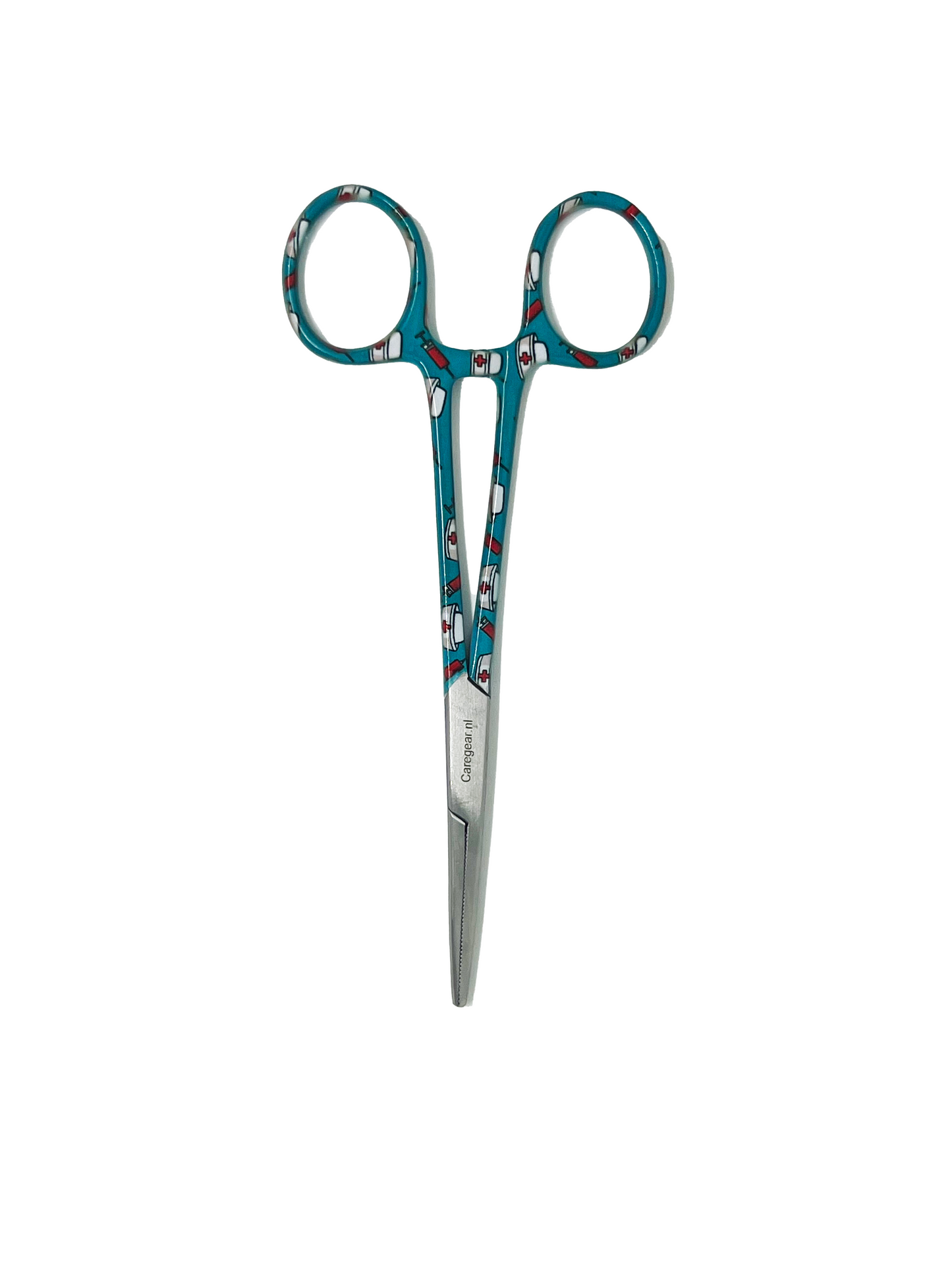 3 delig scharen set verpleegkundige Groen/Blauw met verpleegkundige muts (naam graveren)