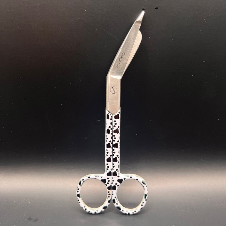 3 delige set zwart wit met honden pootjes (+ naam graveren)