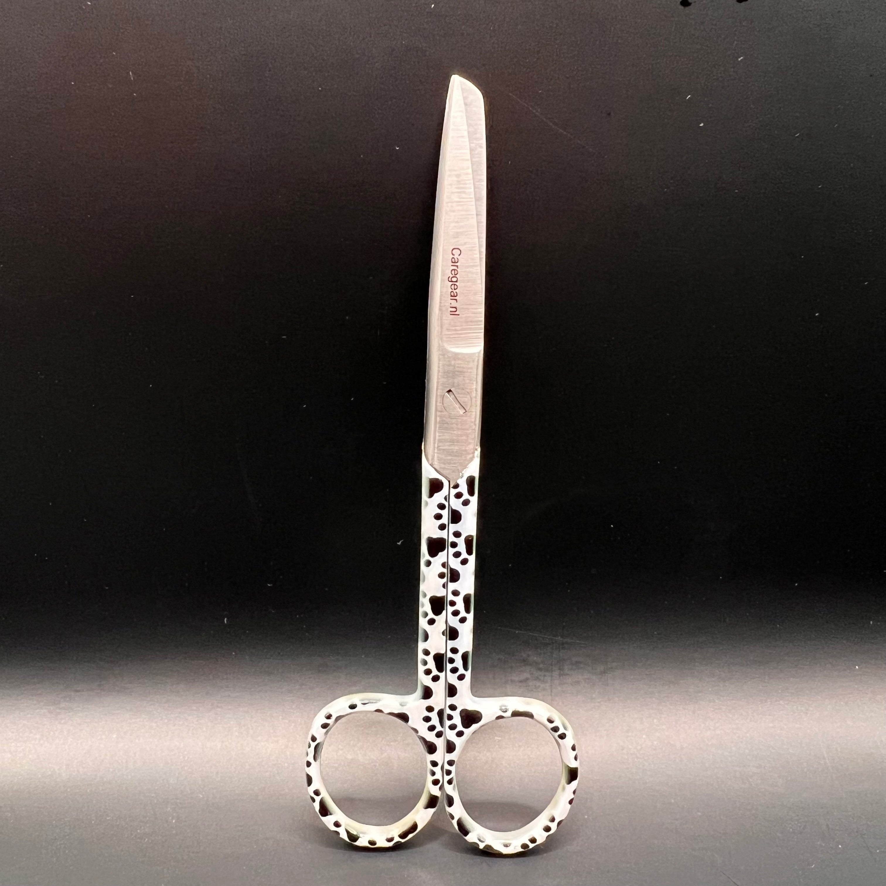 3 delige set zwart wit met honden pootjes (+ naam graveren)