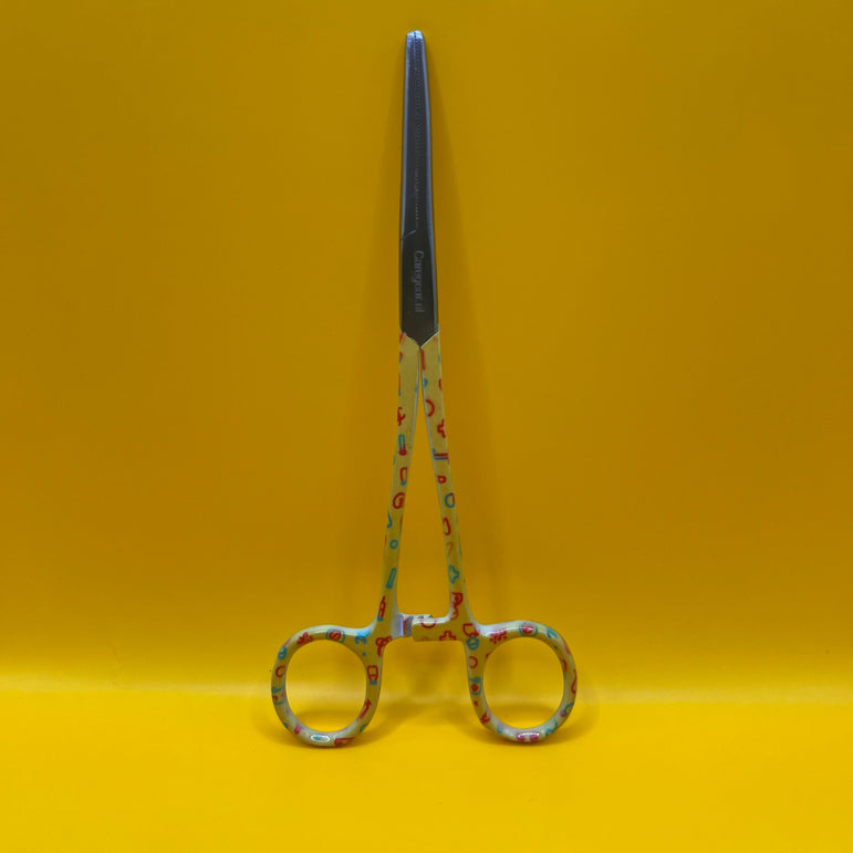 Gele set met zorg iconen