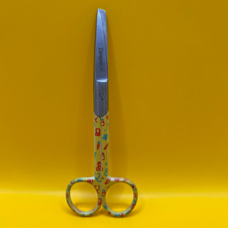 Gele set met zorg iconen