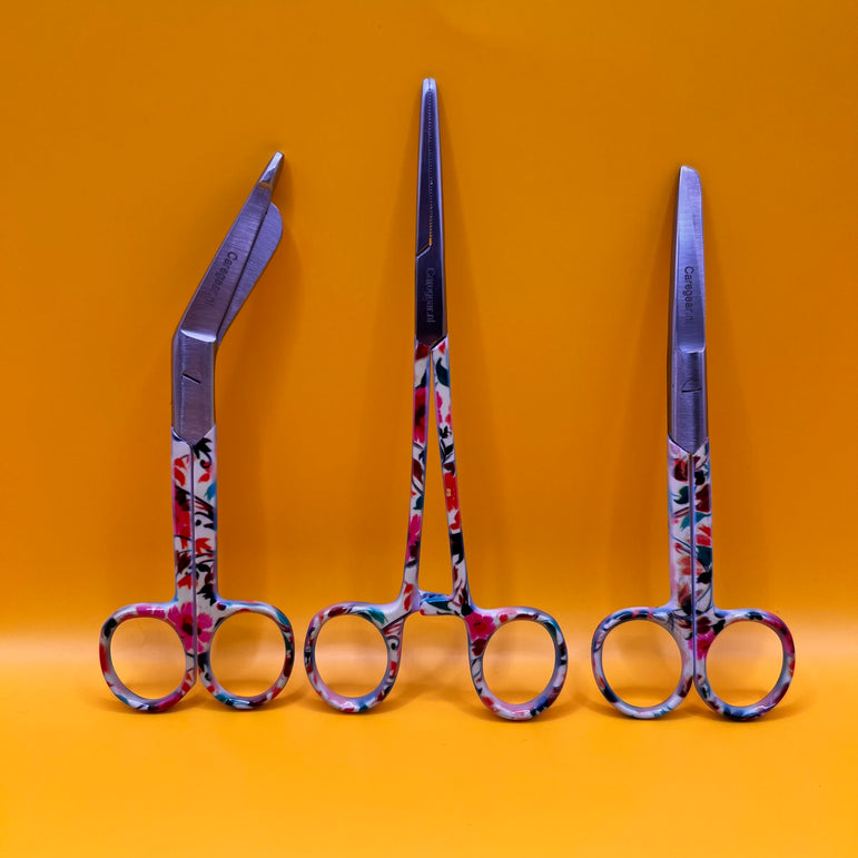 3 Delig set + gratis naam gravering Tropical Flowers