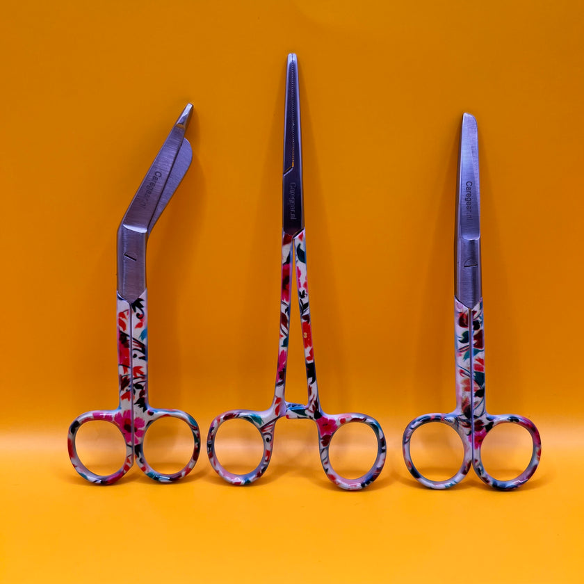 3 Delig set + gratis naam gravering Tropical Flowers