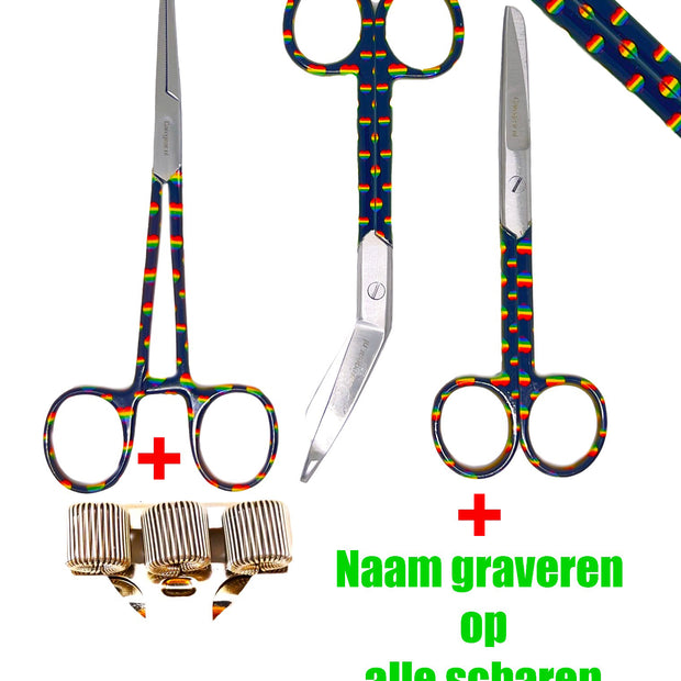 3 delig scharen set verpleegkundige Regenboog