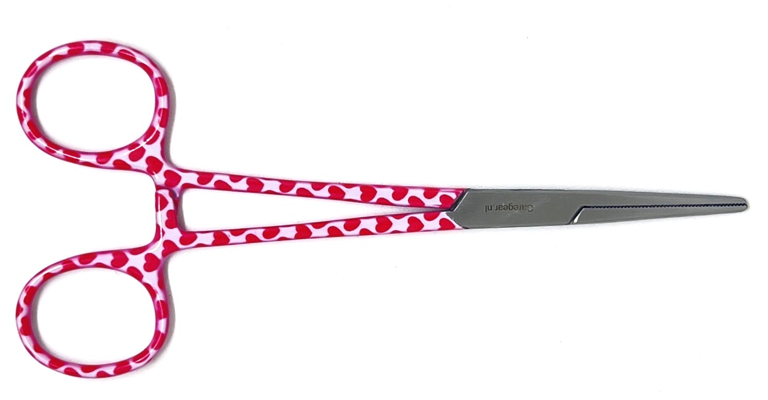 3 delig scharen set verpleegkundige Hartjes roze/wit